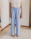 BASERANGE French organic cotton elastic stripe casual pants BAS-TROLE-PO-SU25-TW